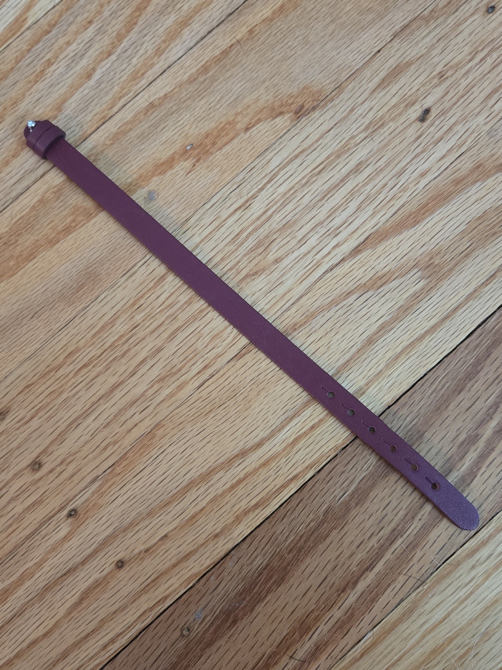 KEEP Collective Maroon Leather Bracelet